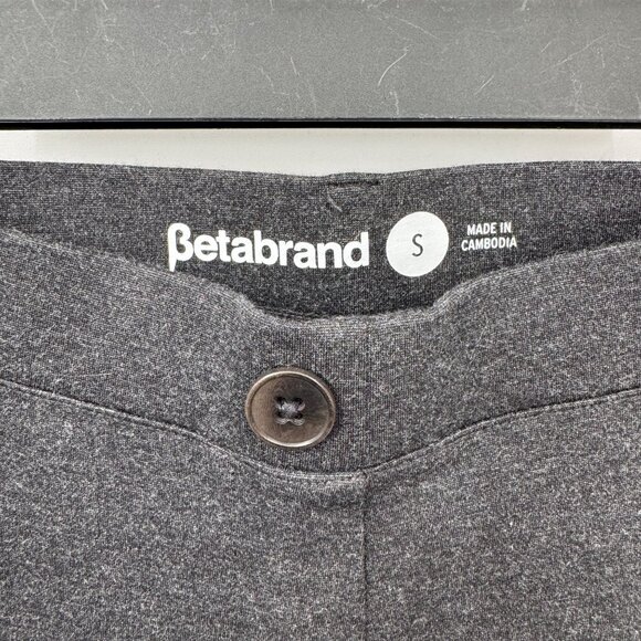 Betabrand Classic Yoga Dress Pants Womens Small Gray Rayon Blend - Picture 3 of 7